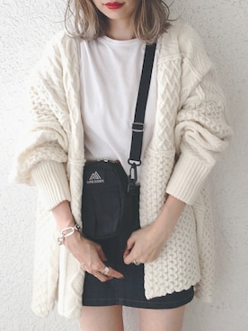 「GREGORY（グレゴリー）のGREGORY/グレゴリー QUICK POCKET S/クイックポケット S（ショルダーバッグ）」を使った、コマさんさん（レディース・154cm）の秋コーディネート