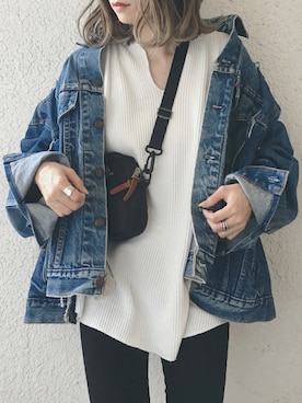 「GREGORY（グレゴリー）のGREGORY/グレゴリー QUICK POCKET S/クイックポケット S（ショルダーバッグ）」を使った、コマさんさん（レディース・154cm）の秋コーディネート