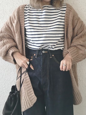 「ANATOMICA（アナトミカ）の【ANATOMICA】618 MARILYN（デニムパンツ）」を使った、コマさんさん（レディース・154cm）の秋コーディネート