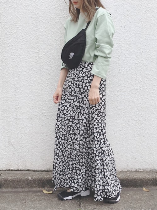春夏 低身長さんのロングスカートの着丈のベストは 似合わないなんて言わせない 低身長さんのロングスカートコーデ Unisize ユニサイズ