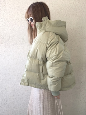 「DHOLIC（ディーホリック）のアイテム（その他アウター）」を使った、コマさんさん（レディース・154cm）の冬コーディネート