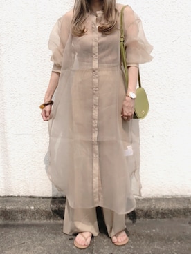 「TKEES（ティキーズ）の＜TKEES（ティキーズ）＞ トング サンダル◆（サンダル）」を使った、コマさんさん（レディース・154cm）の夏コーディネート