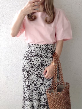 「GRL（グレイル）のアイテム（リング）」を使った、コマさんさん（レディース・154cm）の夏コーディネート