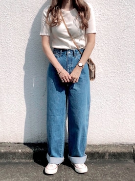 「ct70」｜「アイテム（腕時計）」を使った、コマさんさん（レディース・154cm）の秋コーディネート