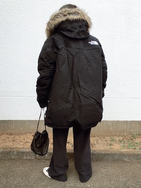 「ct70」｜「アイテム（ダウンジャケット/コート）」を使った、コマさんさん（レディース・154cm）の冬コーディネート