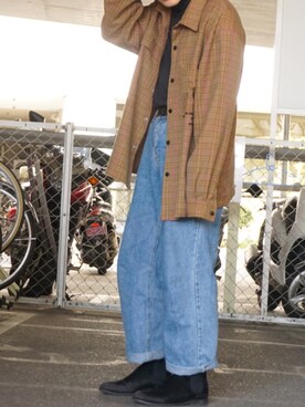 「YARD PLUS（ヤードプリュス）のアイテム（パンツ）」を使った、tooyaさん（メンズ・170cm）の春コーディネート