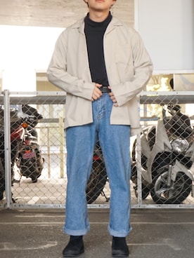 「YARD PLUS（ヤードプリュス）のアイテム（パンツ）」を使った、tooyaさん（メンズ・170cm）の春コーディネート
