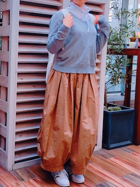 「adidas（アディダス）のスーパースター［SUPERSTAR］アディダスオリジナルス（スニーカー）」を使った、かこたそさん（レディース・156cm）の秋コーディネート