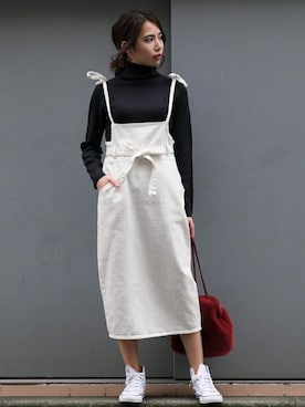 Andj アンドジェイのジャンパースカートコーディネート Zozotown