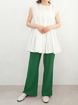 「ＡＮＤＪ（アンドジェイ）のアイテム」を使った、ANDJさん（レディース・165cm）の夏コーディネート