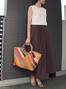 「Banago（バナゴ）のアイテム」を使った、aya_muto610さん（レディース・164cm）の夏コーディネート