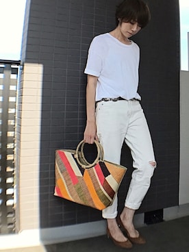 「Banago（バナゴ）のアイテム」を使った、aya_muto610さん（レディース・164cm）の夏コーディネート