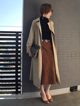 「Chez toi（シェトワ）のアイテム（その他アウター）」を使った、aya_muto610さん（レディース・164cm）の秋コーディネート