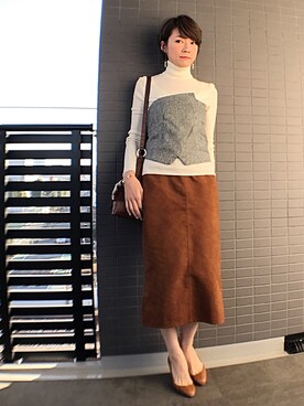 ニット セーターを使った 素足パンプス の人気ファッションコーディネート Wear