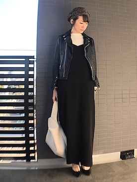 「WORKS（ワークス）のアイテム（シューズ）」を使った、aya_muto610さん（レディース・164cm）の冬コーディネート