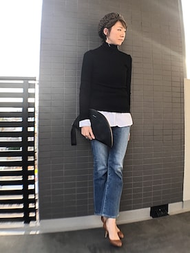 「Citizens of humanity（シチズンズオブヒューマニティー）のアイテム」を使った、aya_muto610さん（レディース・164cm）の冬コーディネート