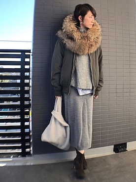 aya_muto610さん（レディース・164cm）の冬コーディネート