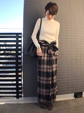 aya_muto610さん（レディース・164cm）の冬コーディネート