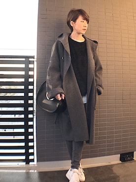 「417 EDIFICE（フォーワンセブンエディフィス）のアイテム（ジャケット/アウター）」を使った、aya_muto610さん（レディース・164cm）の冬コーディネート