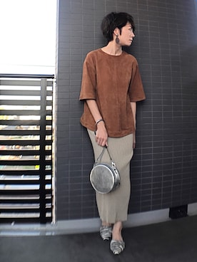 「スリッパ」｜「アイテム（アクセサリー）」を使った、aya_muto610さん（レディース・164cm）の秋コーディネート