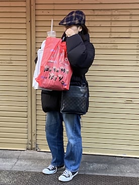 「RNA」｜「アイテム（ブルゾン）」を使った、ayaneさん（レディース・158cm）の冬コーディネート