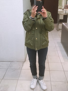 「アイテム（マウンテンパーカー）」を使った、gonさん（レディース・151cm）の冬コーディネート