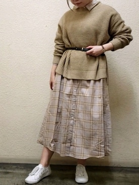 ちぴろさん（レディース・153cm）の冬コーディネート