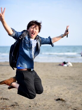 三井さん（メンズ・176cm）の夏コーディネート