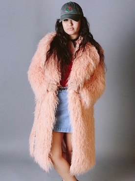 「skirt」｜「アイテム（ダウンジャケット/コート）」を使った、A さん（レディース・168cm）の冬コーディネート