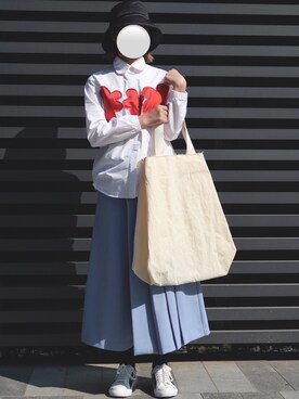 「日系极简」｜「アイテム（スラックス）」を使った、Jyouhh-さん（レディース・158cm）の秋コーディネート