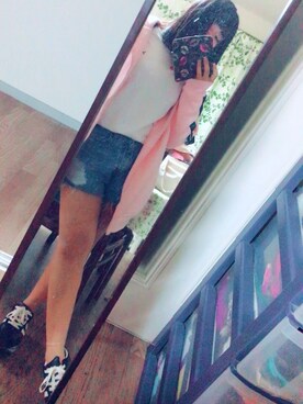 「Eddie Bauer（エディーバウアー）のアイテム（パンツ）」を使った、Kiyomiさん（レディース・153cm）の春コーディネート
