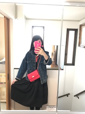 「DHOLIC（ディーホリック）のアイテム（デニムジャケット）」を使った、さわさん（レディース・170cm）の秋コーディネート
