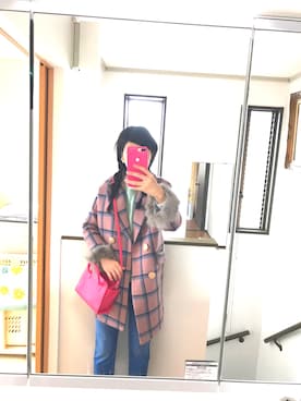 「切りっぱなしデニム」｜「アイテム（ジャケット/アウター）」を使った、さわさん（レディース・170cm）の秋コーディネート