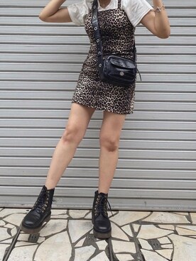 「デニムワンピース」｜さかもと りんなさん（レディース・158cm・10代）の秋コーディネート