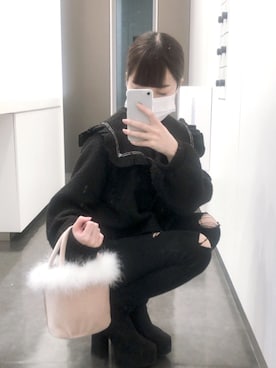 えび定食さん（レディース・158cm）の冬コーディネート