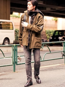 「M65」｜TaKさん（メンズ・178cm）の冬コーディネート