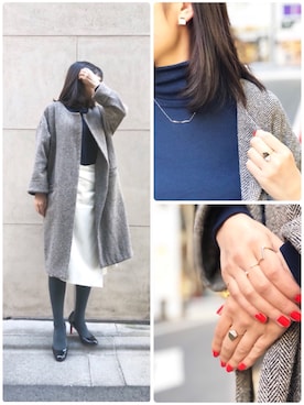 「anq.（アンク）のアイテム」を使った、クークロワッサンさん（レディース・158cm）の冬コーディネート