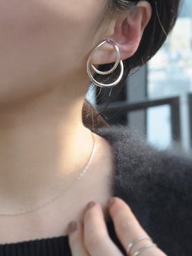 「モノトーン」｜クークロワッサンさん（レディース・158cm）の冬コーディネート