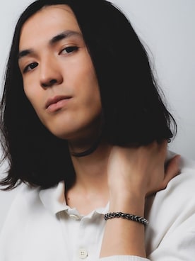 「ブレスレット」｜クークロワッサンさん（メンズ・178cm）の冬コーディネート