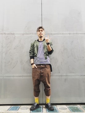 「MARTIN MARGIELA（マルタンマルジェラ）のアイテム（財布/小物）」を使った、こいけやすともさん（メンズ・175cm）の冬コーディネート