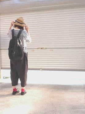 「MANEBU（マネブ）のアイテム」を使った、TOM.さん（レディース・157cm）の春コーディネート