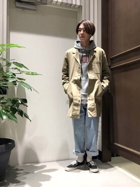 「RAGEBLUE（レイジブルー）のアイテム（その他アウター）」を使った、宮崎さん（メンズ・175cm）の冬コーディネート