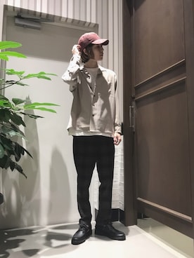 「RAGEBLUE（レイジブルー）のアイテム（モカシン/デッキシューズ）」を使った、宮崎さん（メンズ・175cm）の夏コーディネート
