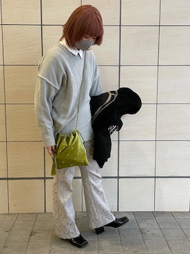 「EVRIS（エヴリス）のアイテム（ブルゾン）」を使った、みさん（レディース・155cm）の冬コーディネート
