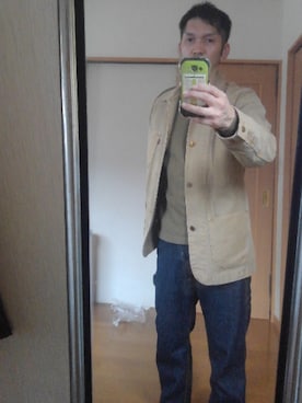 「Levi's（リーバイス）のアイテム（その他アウター）」を使った、Ｎ∀＠Ｏ  🐼さん（メンズ・176cm）の秋コーディネート