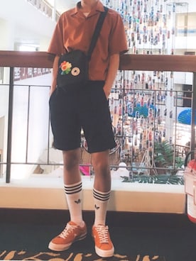 「アイテム（タイツ/ストッキング、ホワイト系）」を使った、yeeさん（メンズ・176cm）の春コーディネート