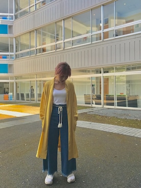 「Teva（テバ）のTeva / プラットフォーム ユニバーサル（サンダル）」を使った、ユミイさん（レディース・160cm）の春コーディネート