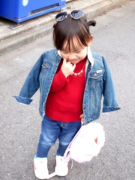 noa*さん（キッズ・90cm）の春コーディネート