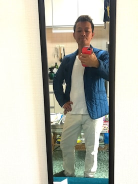 「coen（コーエン）のアイテム（ナイロンジャケット）」を使った、Shoji Toyoshimaさん（メンズ・167cm）の春コーディネート
