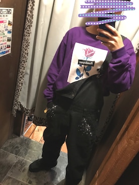 「薔薇」｜「アイテム（オールインワン・サロペット）」を使った、ayataka606さん（メンズ・160cm）の秋コーディネート
